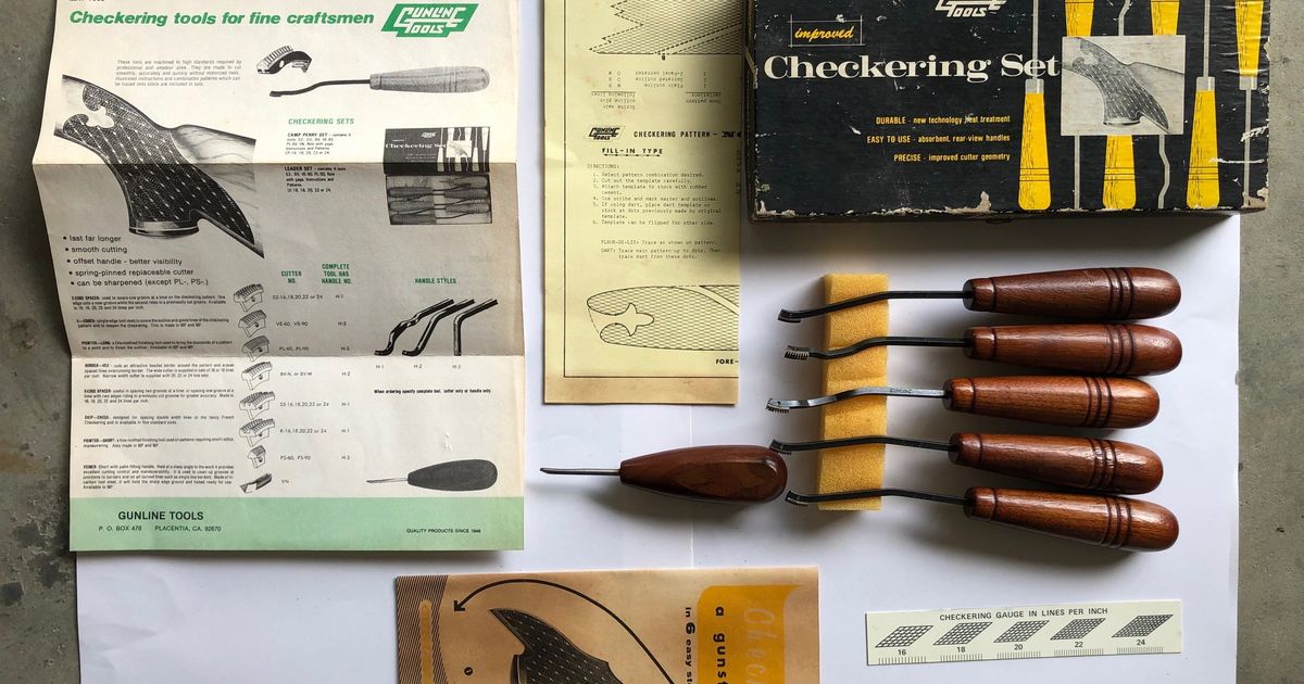 Checkering Tools - SSAA Gun Sales