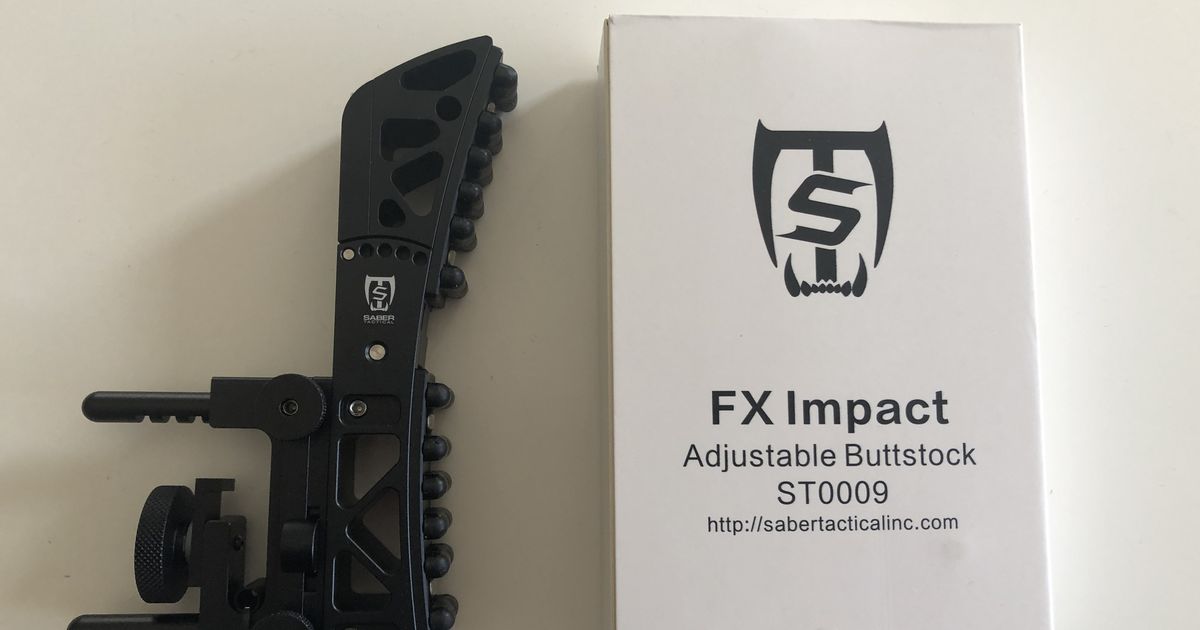 Saber Tactical Adjustable Buttstock For FX Impact ST0009